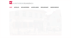 Desktop Screenshot of kunstverein-erlangen.de